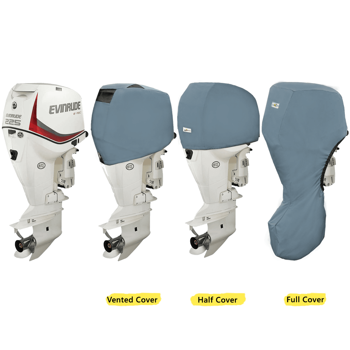 Evinrude E-Tec V6 3.3L 225Hp 250Hp 300Hp 200H.O - 250H.O Full Cover (Z)30In/762m
