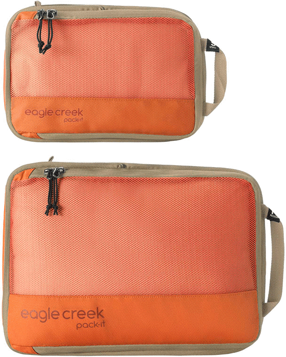 Eagle Creek Pack-It Reveal Compression Cube Set S/M Mandarin