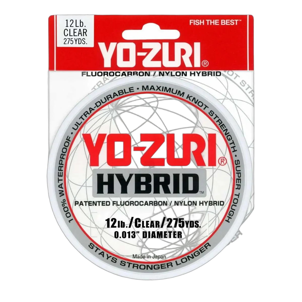 20lb Fluorocarbon Line 600yd Yo-Zuri Hybrid Fluorocarbon Fishing Line - 20lb  Test, 600 Yard Spool, Hi-Vis Yellow Hi-Vis Yellow Fishing Line