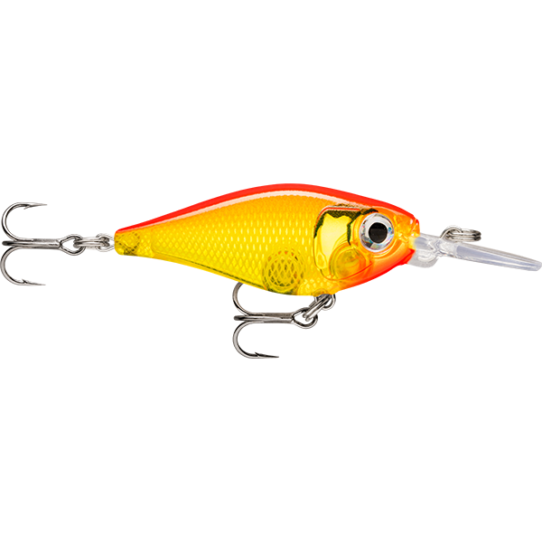 Rapala X-Light Shad 4cm Lure Gold Fluorescent Red