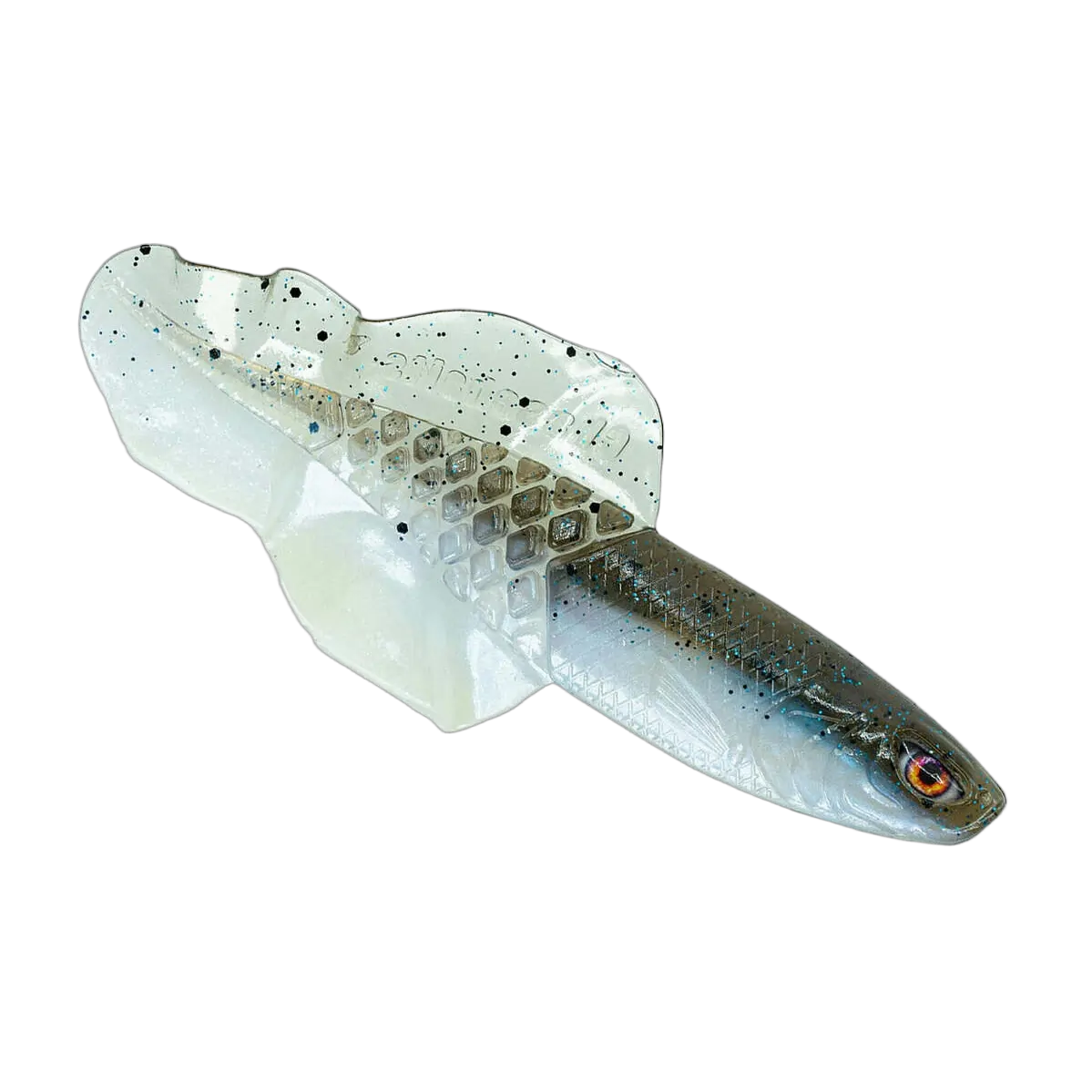 Chasebaits Flacid Shad 4.25" Col 110 Pearl Minnow