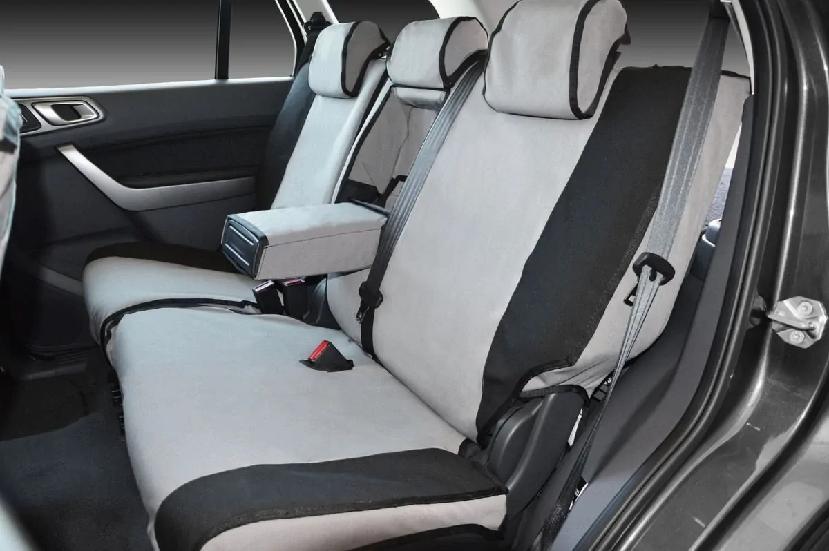 Msa Second Row 60/40 Split Inc. Armrest Cover (Mto) - Msa Premium Canvas Seat Covers To Suit Ford Territory - Tx / Ts / Titanium - 06/04-Current