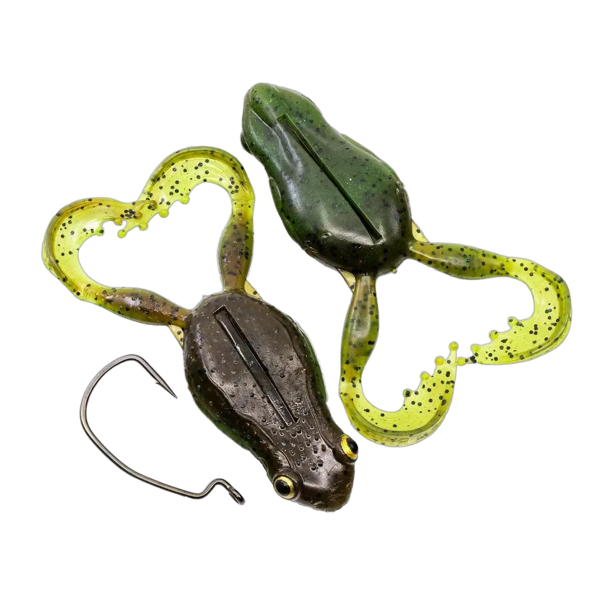 Chasebaits Flexi Frog 65 3pc - Green Pumpkin Watermelon