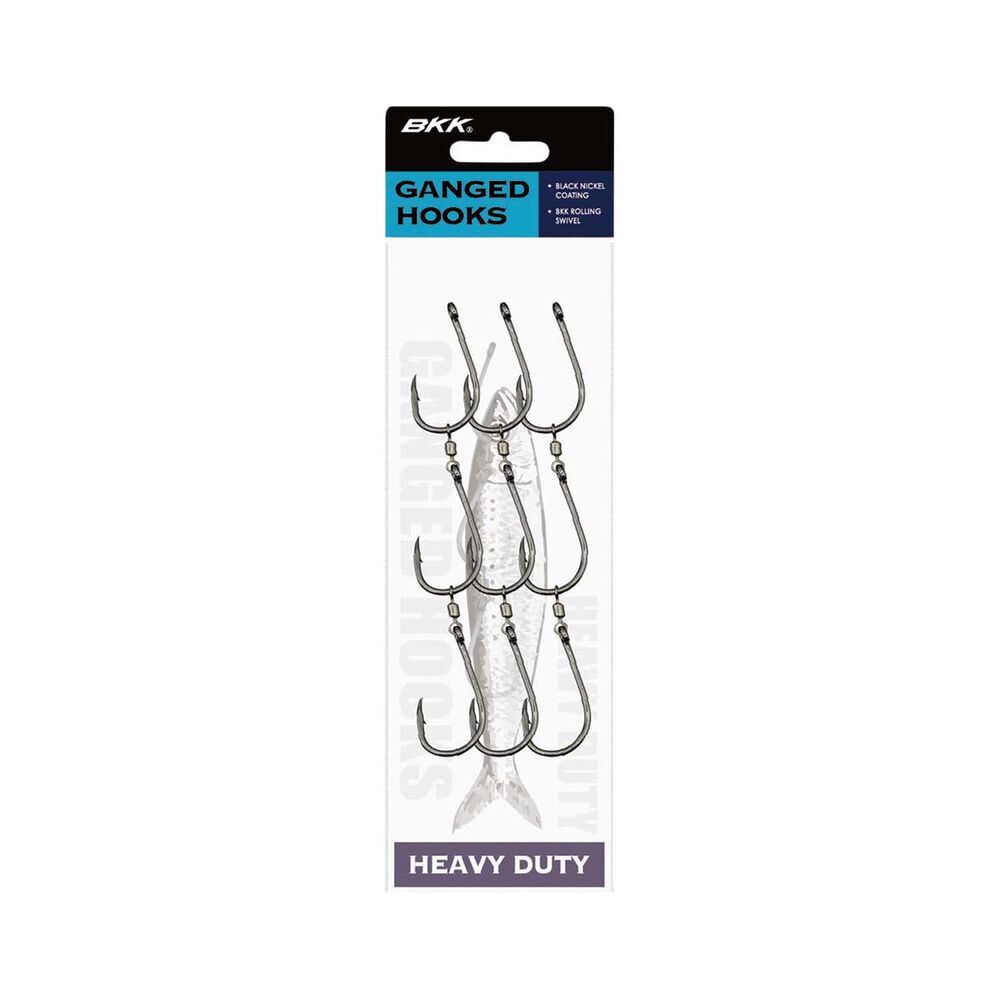 BKK Ganged Hooks Heavy Duty - 6/0 - 3 x Gangs Per Pack