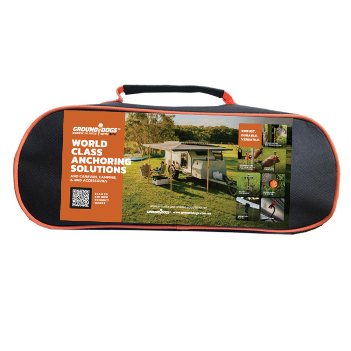 Ground Dogs Canvas Zip Bag