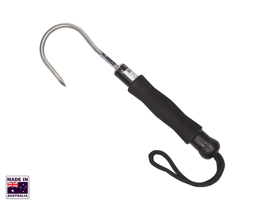 Hookem Light/Medium Round Fixed Gaff - 8 X 85mm Stainless Head - 20cm