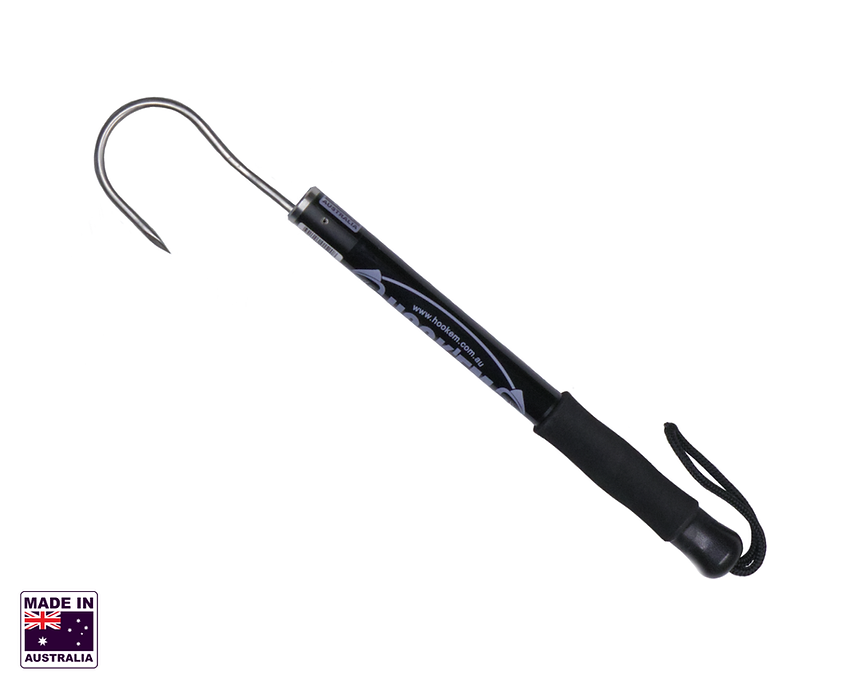 Hookem Medium/Heavy Round Fixed Gaff - 8 X 85mm Stainless Steel Offset Head - 40cm Heavy Duty