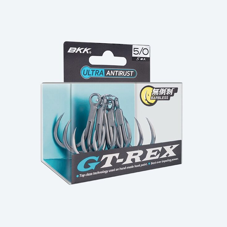BKK GT-Rex BL Treble Hooks - 6/0 - 5 Per Pack