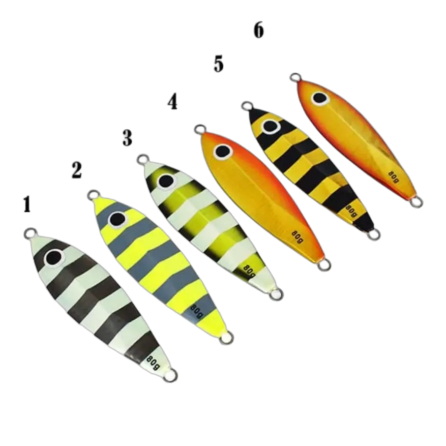 Slow Pitch Jig 80grm Gold/White - Bomber (3)