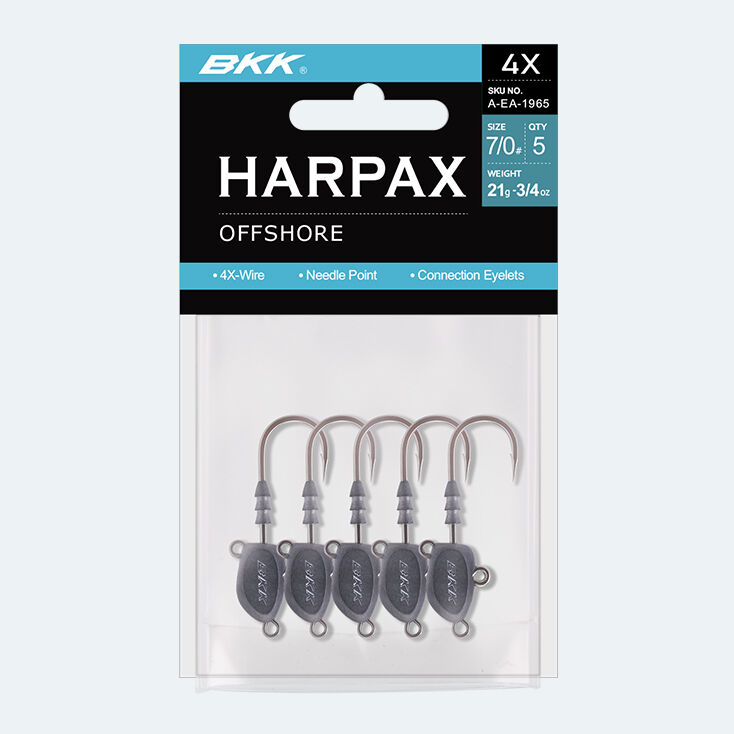 BKK Harpax Offshore Jighead - 7/0 - 3/4oz - 3 Per Pack