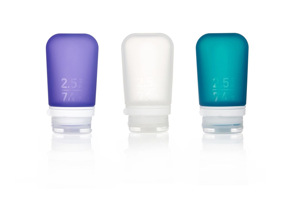 HUMAN GEAR GoToob+ 3 Pack Medium Clear/Purple/Teal
