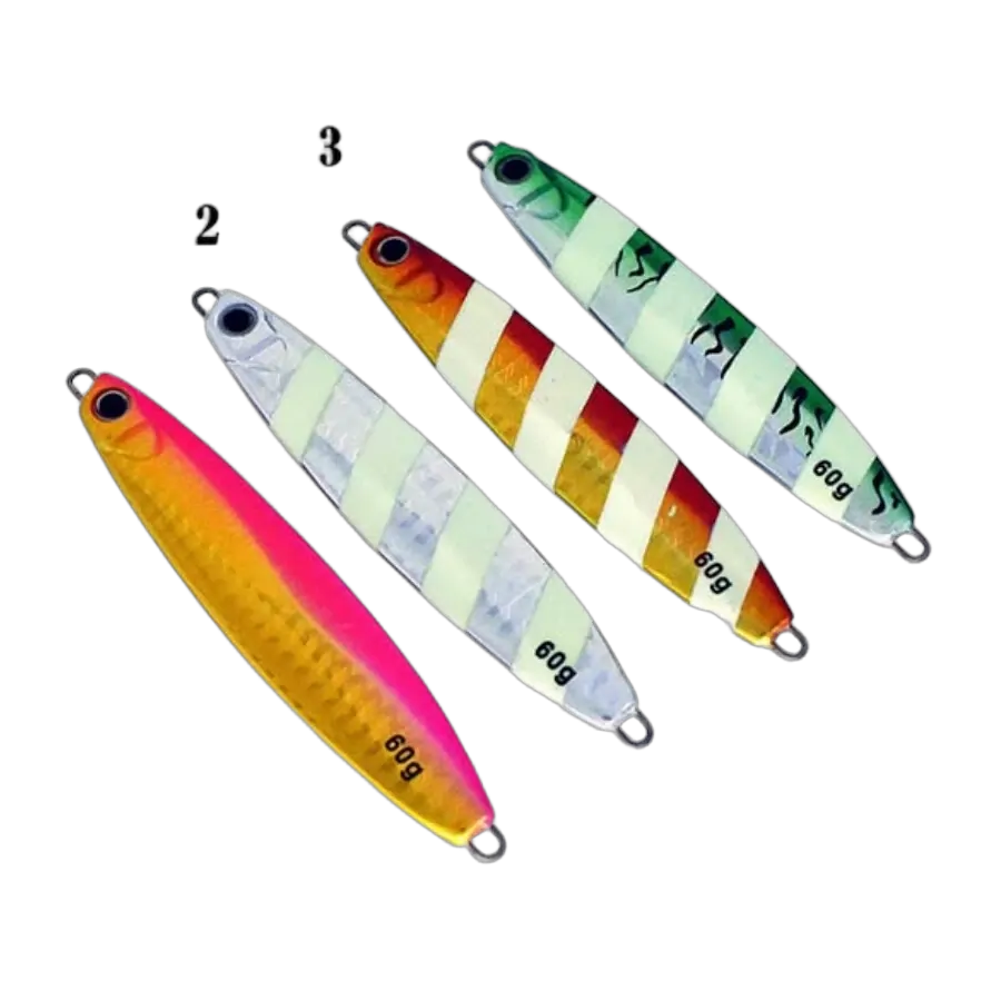 Slow Pitch Jig 60grm Silver/White - Pillie (2)