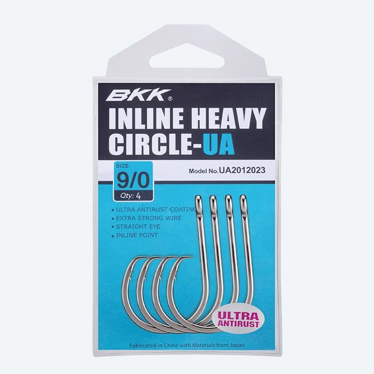 BKK UA Inline Heavy Circle Hooks - 6/0 - 6 Per Pack