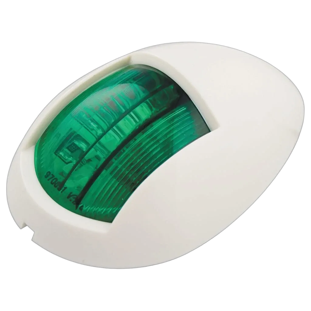 Ignite Led Starboard Nav Lamp 12/24V Green With White Housing