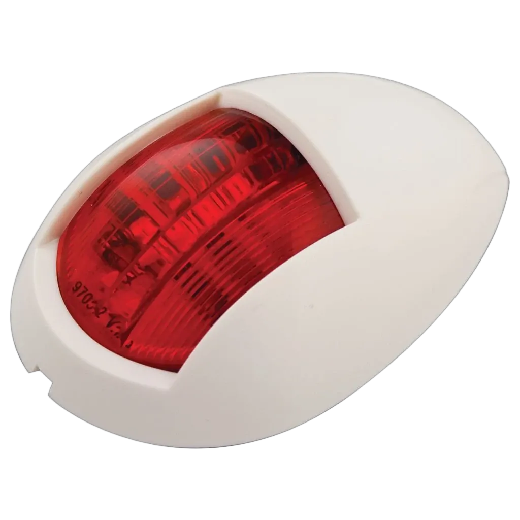 Ignite Led Portside Nav Lamp 12/24V Red With White Housing