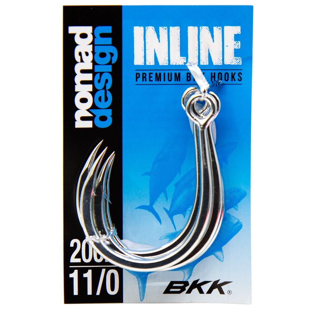 Nomad Design Inline Eye Single Hooks - 11/0 - 4 per pack