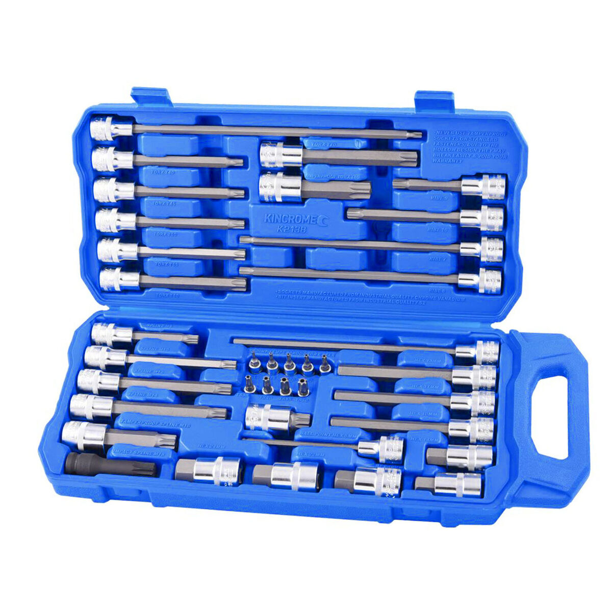 Kincrome Automotive Bit Socket Set 38 Piece 1/4" & 1/2" Drive
