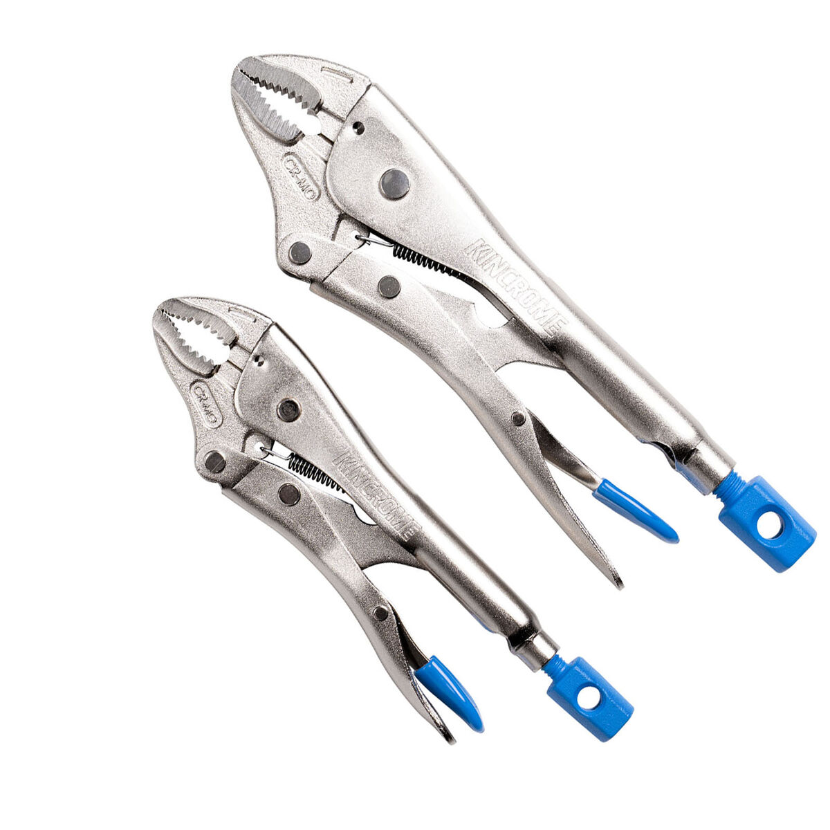 Kincrome 2pce Curved Jaw Locking Plier Set - 200 & 250mm