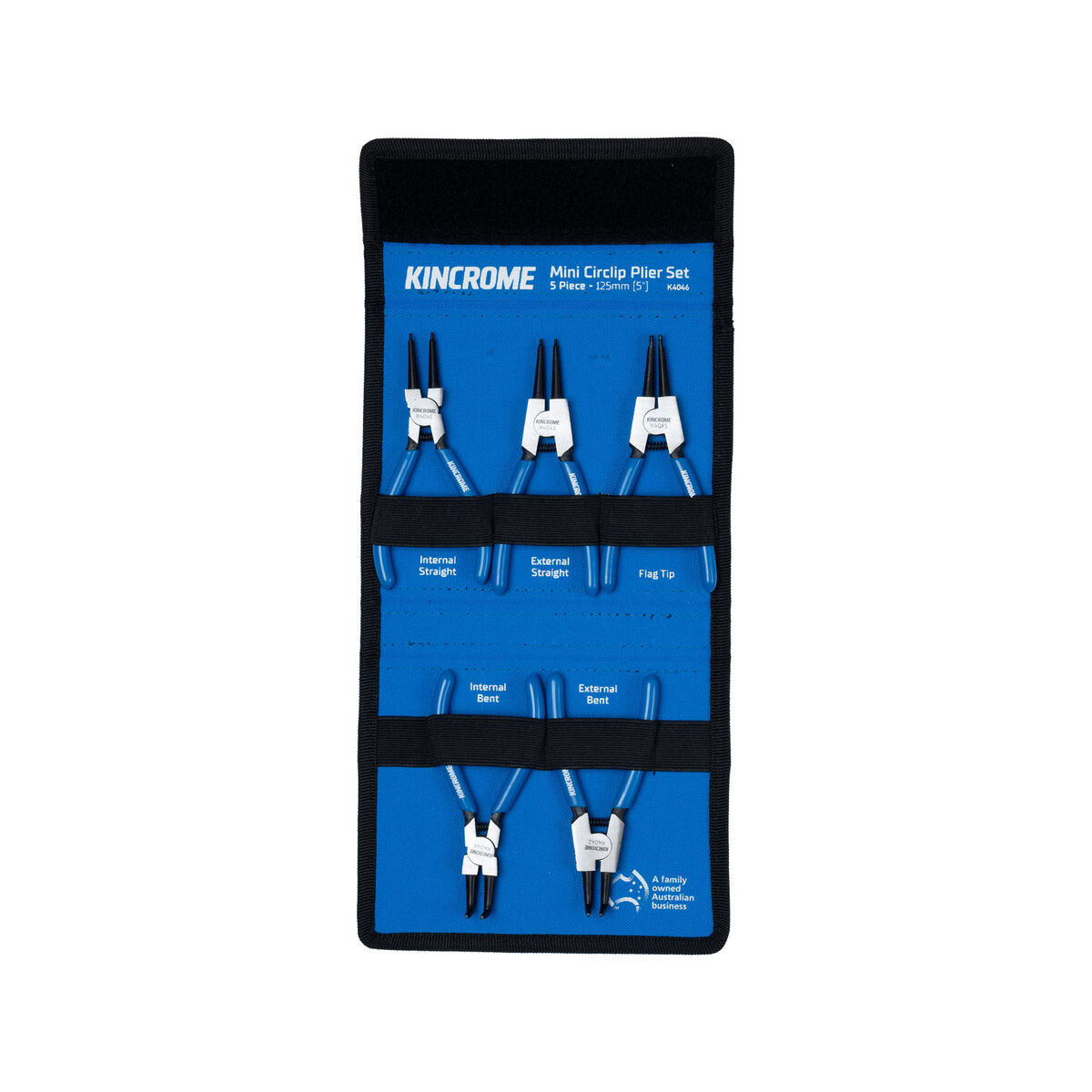Kincrome Mini Circlip Pliers Set 5 Piece 125mm (5")