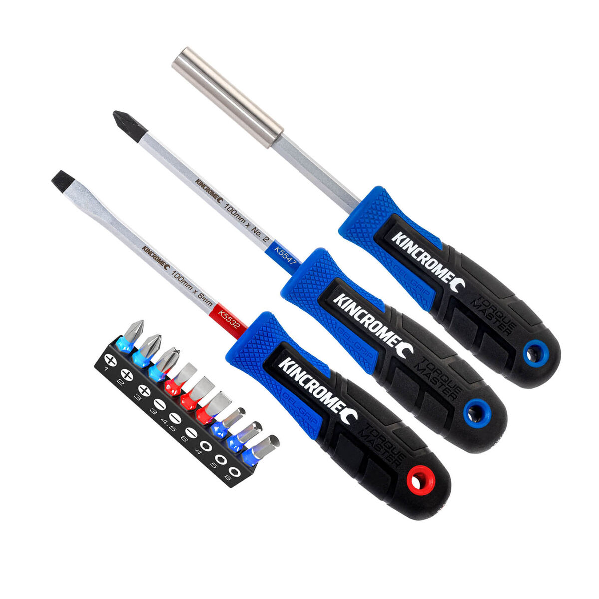 Kincrome TorqueMaster® Screwdriver & Bit Set - 12 Piece