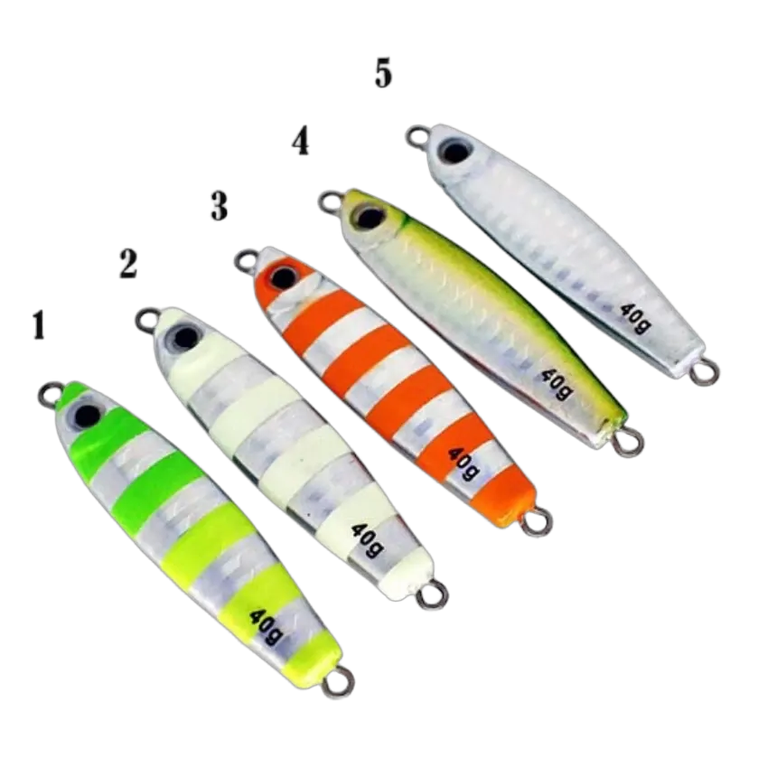 Slow Pitch Jig 40grm Orange/Silver - Slimmy (3)