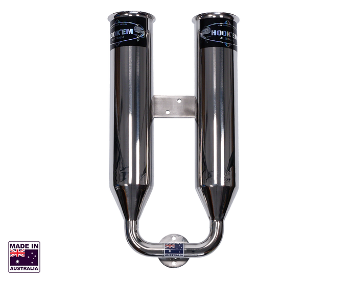Hookem Double Live Bait Tube - 3" (75mm) Flared - 90Â° Bend With Flange
