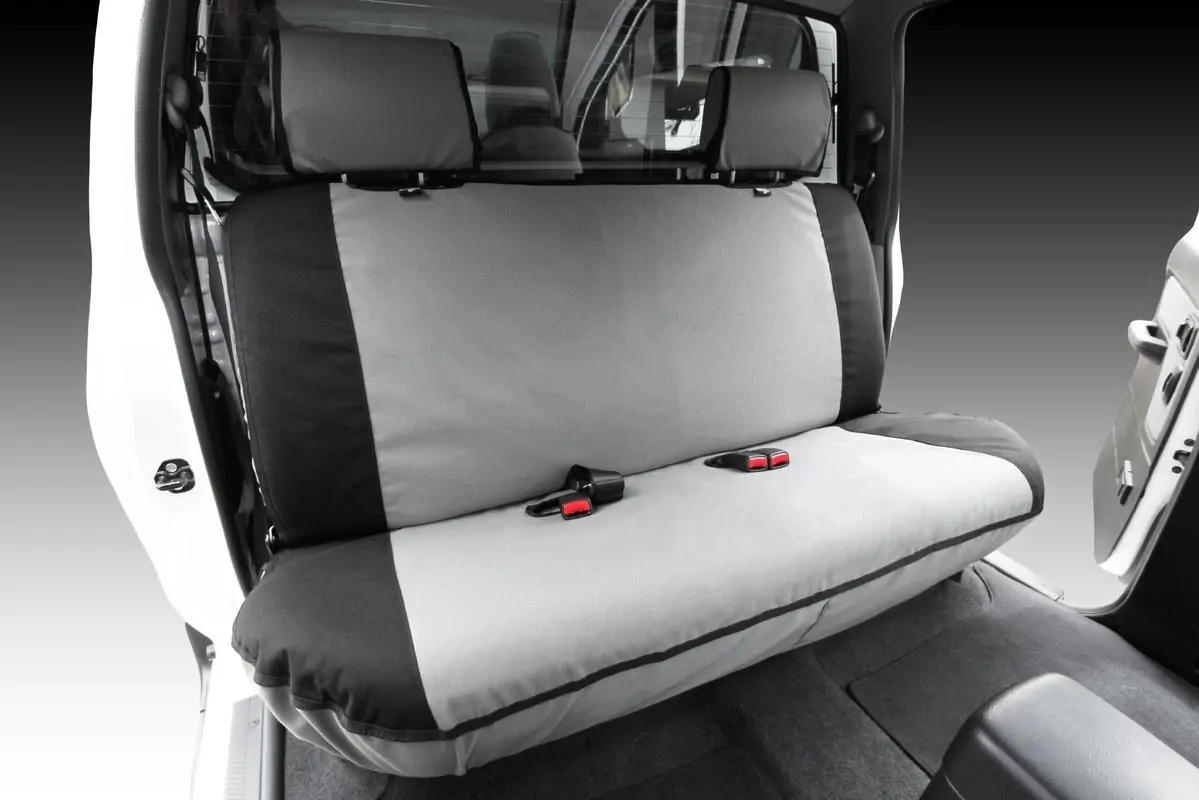 MSA 2Nd Row Full Width Bench - MSA Premium Canvas Seat Covers To Suit Toyota Landcruiser 76 Series - Wagon Workmate Gxl 10/16 To Current