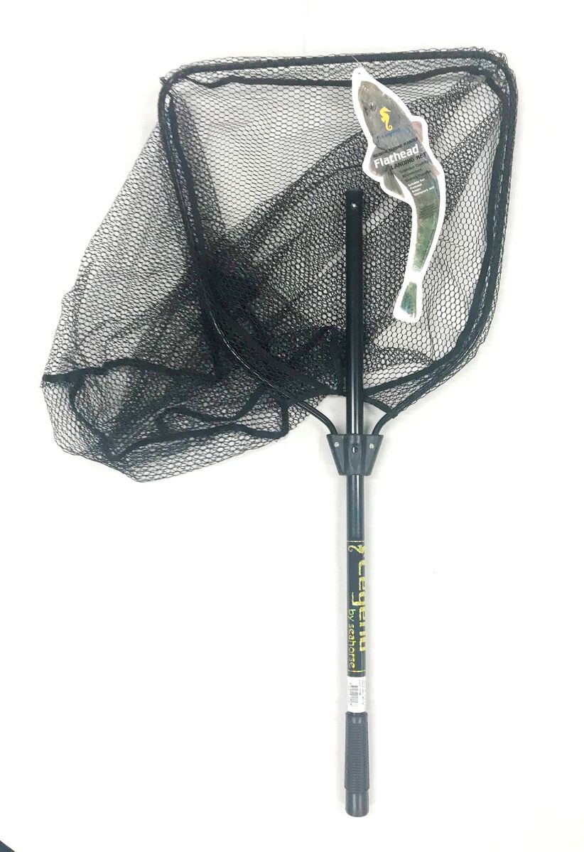 Seahorse Tackle Landing Net Sliding Handle Med Black