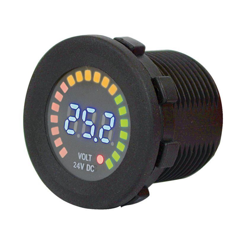 Premium Voltmeter 5-30V Built-In Overcharge 30V Led