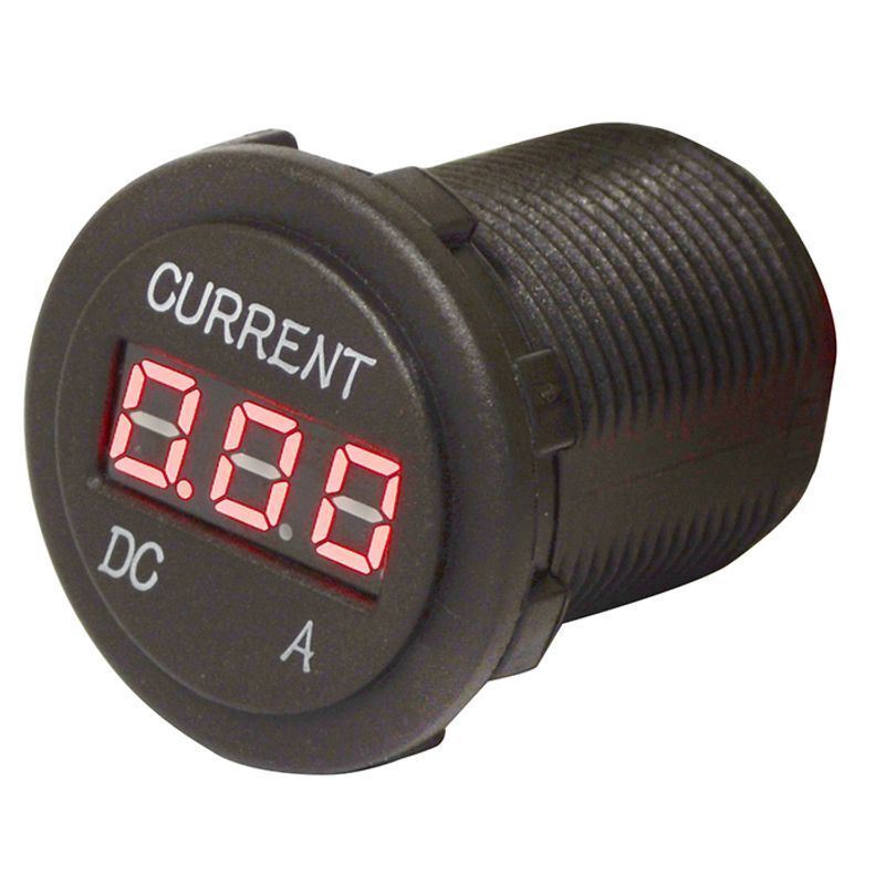 Ammeter With Standard Nut Red Display 0-10A 12V - 24V