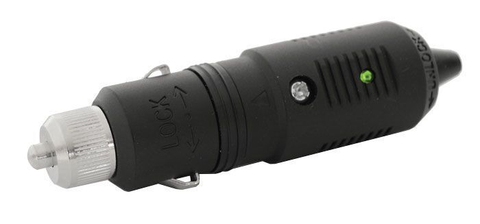 10A Marine Accessory Plug Fuse Protected Green Led