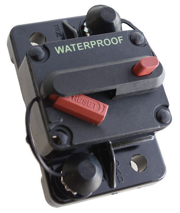 60A 48Vdc H/D Circuit Breaker Surface Mnt Man Reset Ip67 Stud:3/8In-16; Lv4700-1: 1/4In