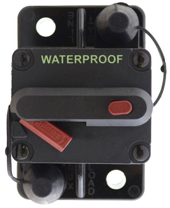 150A 48Vdc H/D Circuit Breaker Surface Mount Manual Reset 3/8In-16 Stud Size Rating Ip67