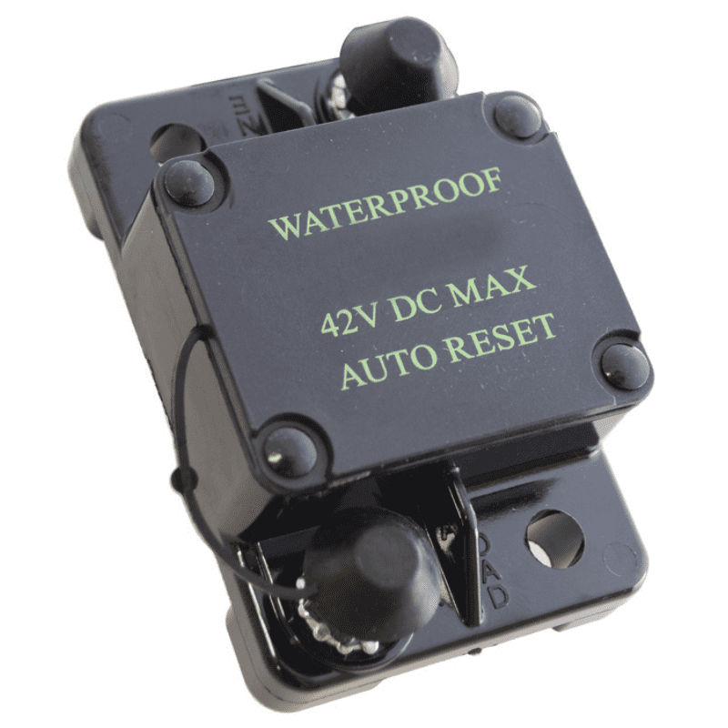 150A 42Vdc Auto Circuit Breake Surface Mount Heavy Duty 1/4In-28 Stud Size Rating Ip67