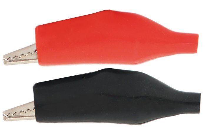 Alligator Clips 5 Sets Per Pk 5 X Black 5 X Red With Insulated Handles