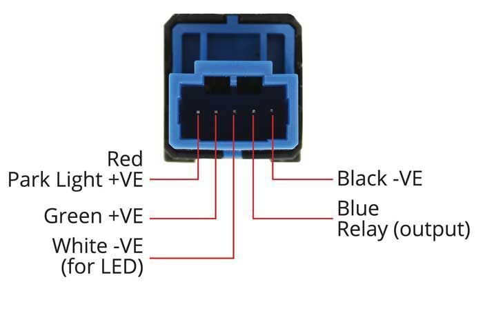 Prado Beacon Switch to suit Toyota Late 2018-On; Hole Size 20.5X20.5Mm 22.5X22.5Mm Blue Led .