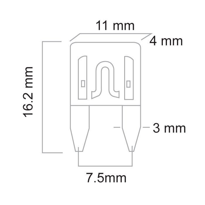 3 Amp Mini Blade Fuse 100Pk