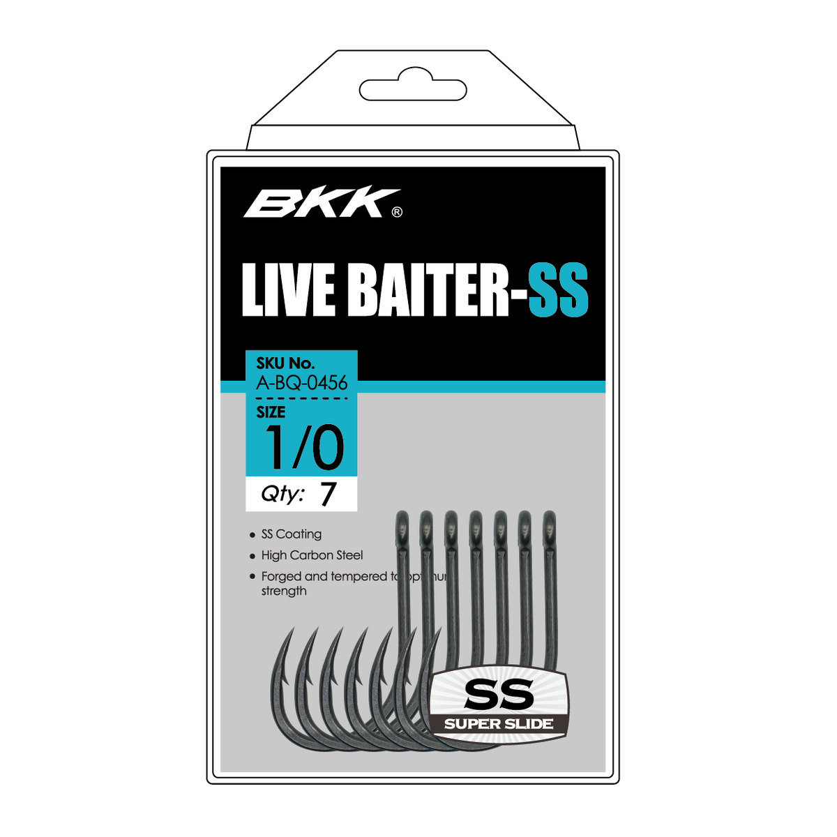 BKK Live Baiter SS Hooks - 6/0 - 5 Per Pack