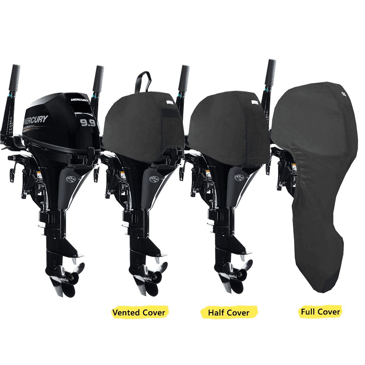 Mercury 4 Stroke 2Cyl 209Cc 8Hp 9.9Hp Storage Cover (2006>)