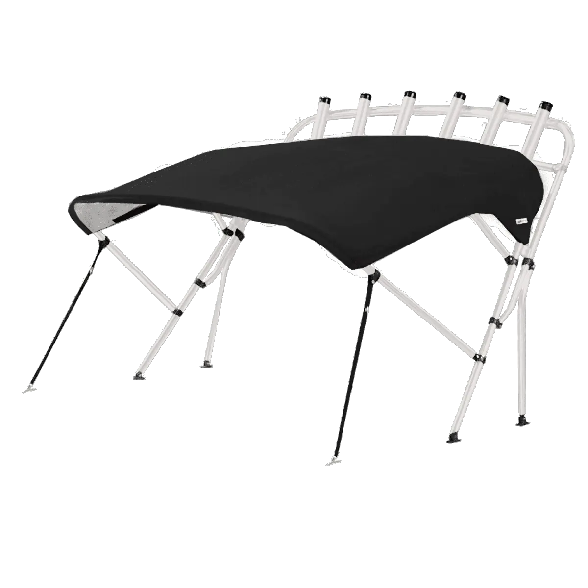 Oceansouth 3 Bow Whitewater Pro Bimini 1.9 - 2.1M Black + Rocket Launcher