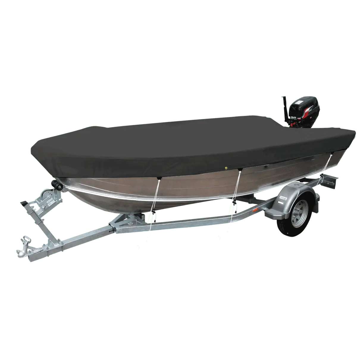 Oceansouth Open Boat Cover 4.7M - 5.0M Black