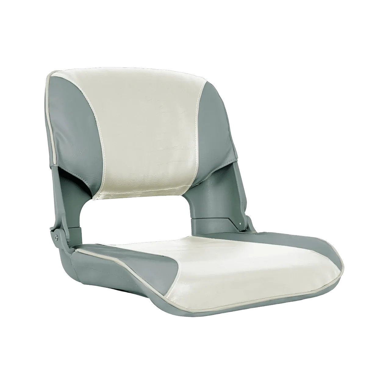 Skipper Seat Folding Upholstered Grey/White