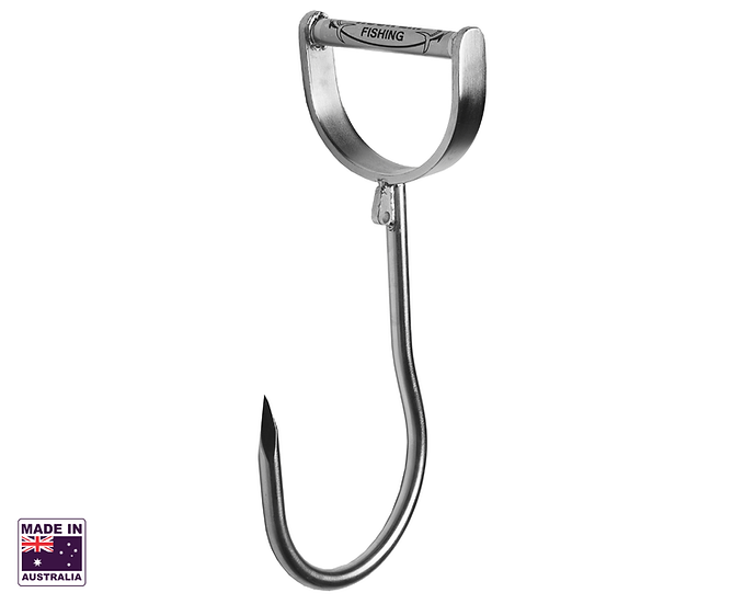 Hookem Meat Hook - 13 X 150mm - D Style Handle - Stainless Steel