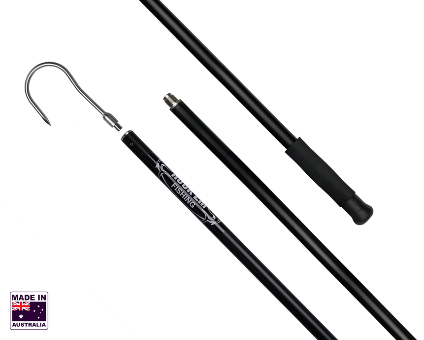 Hookem Multiple 3 Piece Round Gaff - 8 X 85mm Stainless Head - 6Mtr Interchangeable
