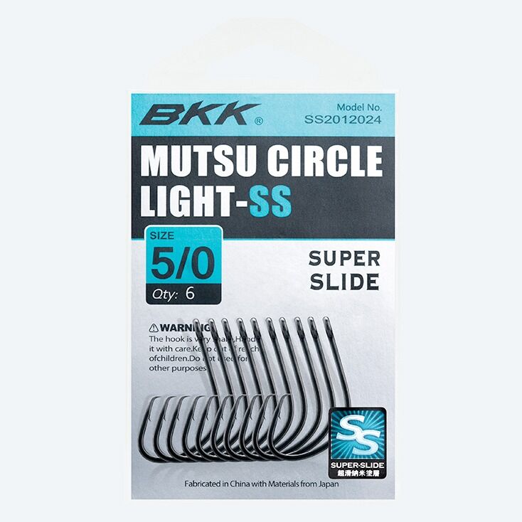 BKK SS Mutsu Circle Light Hooks - #2 - 10 Per Pack
