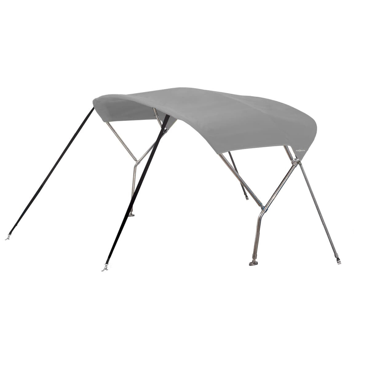 Oceansouth Stainless Steel Sailboat Bimini Top - 2.4M x 2.7M - Grey