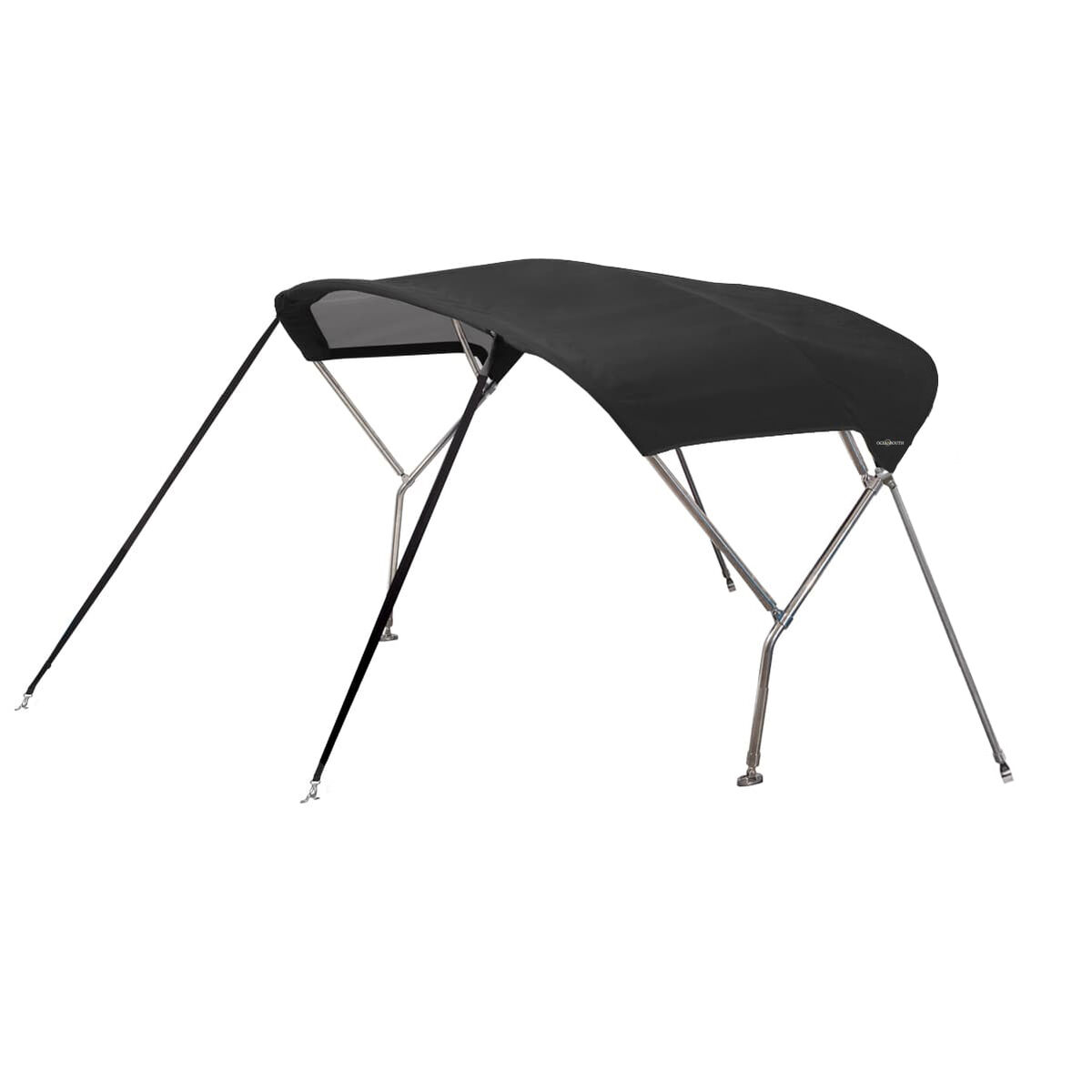 Oceansouth Stainless Steel Sailboat Bimini Top - 2.7M x 3.0M - Black