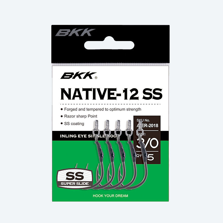 BKK Native-12 SS Hooks - #4 - 5 Per Pack