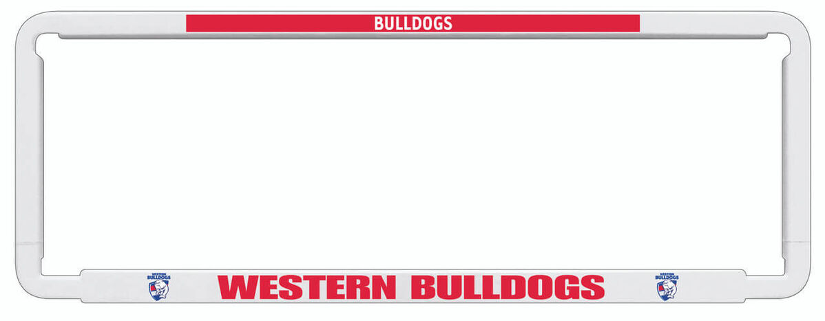 Sperling AFL Number Plate Frame - Western Bulldogs