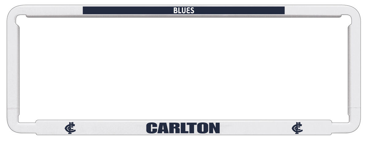 Sperling AFL Number Plate Frame - Carlton